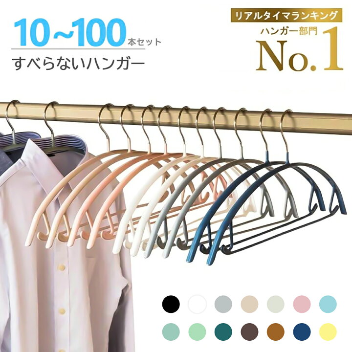 楽天市場】【☆最強翌日配送】多機能すべらないハンガー 10本 20本 30 