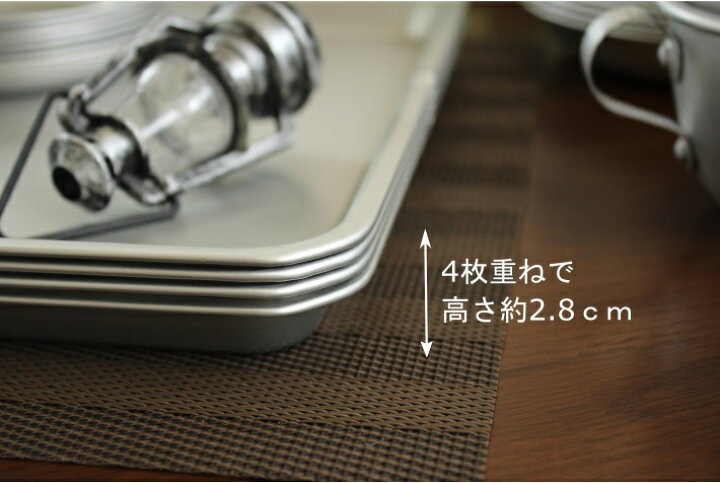 楽天市場】【送料無料】バット 大 36cm 10枚セット アルミ アルマイト 