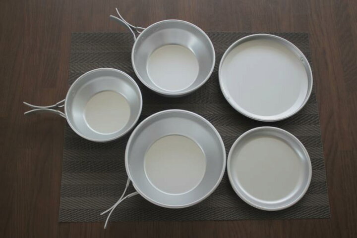 楽天市場】アルミ キャンプ5点セット ダイヤ印 【 アルミ食器 コッヘル 