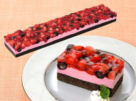 ＜冷凍＞ フリーカットケーキ ダブルベリー (栃木県産とちおとめ苺果汁使用) 485g 味の素冷凍食品
