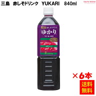【送料無料】赤しそドリンク YUKARI ゆかり 840mlx6本 三島食品