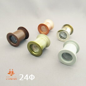 K 明かり窓 丸型 24φ 30φ樹脂製 対応ドア厚26mm～40mm