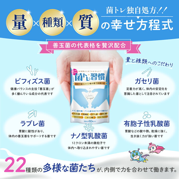 楽天市場】＼ 25%OFF☆マラソン限定 ／ 乳酸菌 サプリ ラクトフェリン  