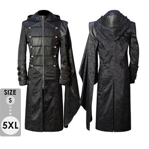 ステージ衣装 メンズ ジャケット 中世貴族風 舞台 中世 貴族 豪華 メンズ レディース 宮廷服 コスプレ衣装 王子様 洋服 ロングコート ケープ付き ジャガード織 演劇 舞台服 パンク風 コット