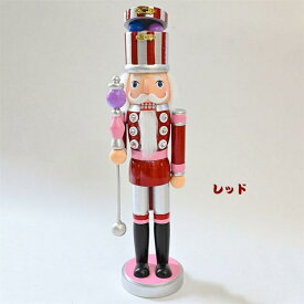 くるみ割り人形 置物 38cm 手作り キャンディ兵士 人形 おもちゃ 2点セット 新年プレゼント 北欧雑貨 贈り物 クリスマス ハロウィン かわいい 洋風 誕生日 キッズ 子供部屋装飾