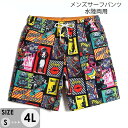 水着 メンズ サーフパンツ 速乾仕様 ショートパンツ 短パン 水陸両用 ビーチパンツ 大きいサイズ 海パン スイムパンツ リゾート 海 プール 行楽 レジャー 旅行 サーフィン S/M/L/LL/3L/4L eh126jc