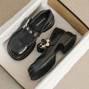 メリージェーン 厚底 ローファー 大人 痛くない レディース シューズ ダブルベルト ストラップ おでこ靴 女子学生 プラットフォーム 通勤 通学 日常 かわいい オシャレ カジュアル シンプル