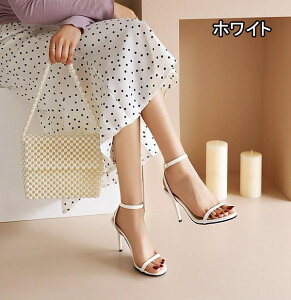 華奢 サンダル レディース 薄底サンダル ピンヒール ストラップサンダル ハイヒール 小さいサイズ 大きいサイズ 20.0~30.0cm エレガント 美脚 通勤 OL オフィス 女性 ブラック グリーン ベージュ