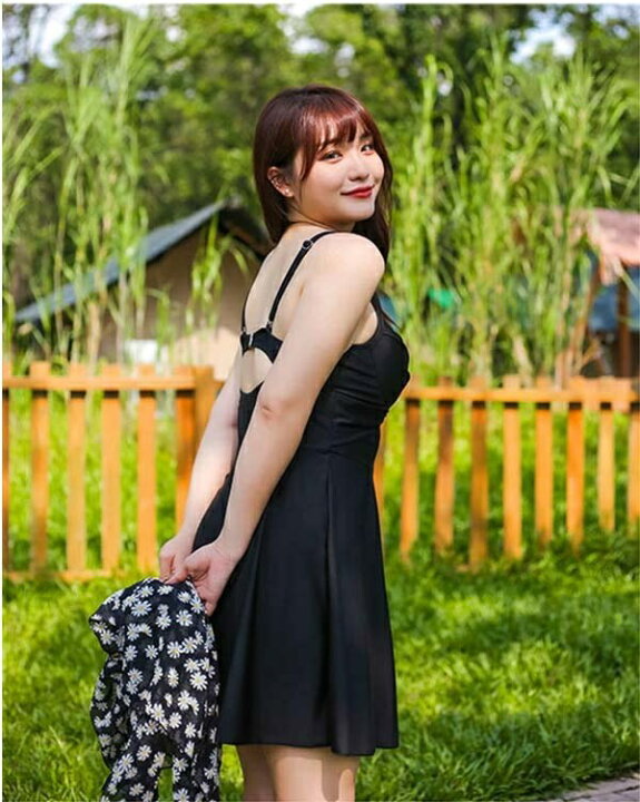 水着 レディース エレガントM♡上品 韓国フレアスカート 大きいサイズ 着やせ 通販