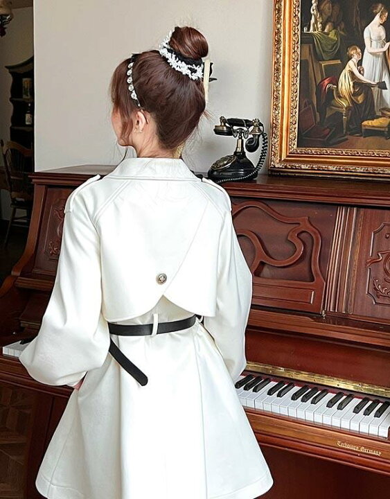 楽天市場】ショート丈 冬服 ステンカラーコート ロリータ 可愛い 