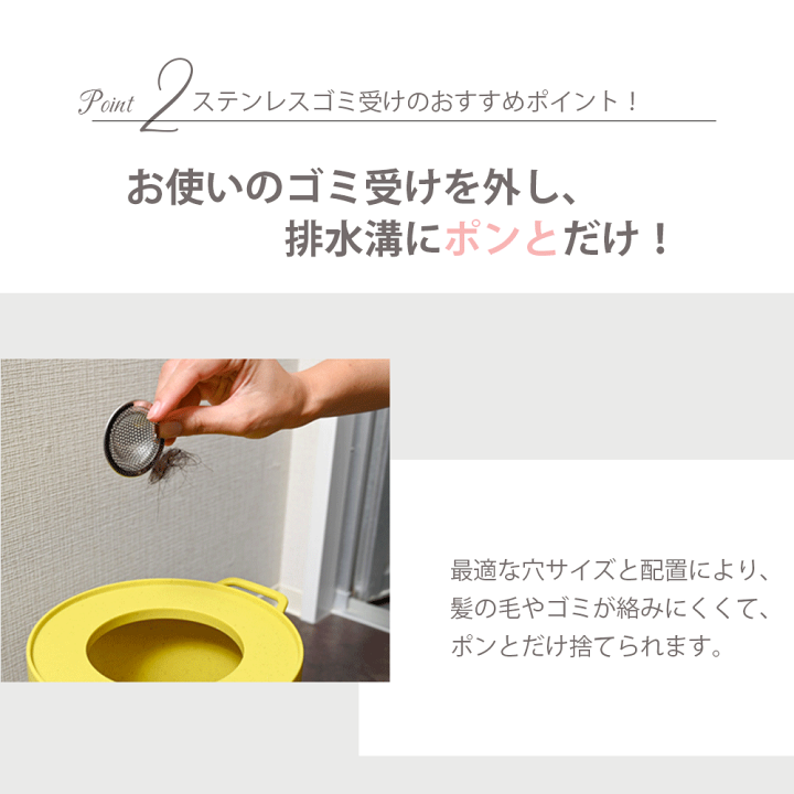 楽天市場】【2/25限定価格 P5倍】排水口 ゴミ受け S,M,L 3点セット