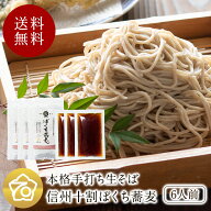 敬老の日 ギフト !! 手打ちそば 6人前780g 特製蕎麦つゆ付 テレビで紹介 !! 信州 蕎麦 十割蕎麦 十割そば…