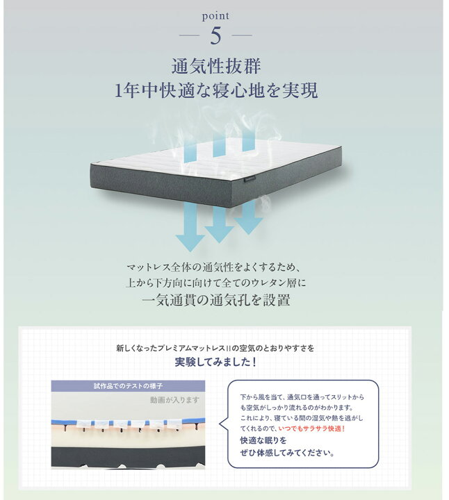 楽天市場】雲のやすらぎプレミアムマットレス2 シングル セミダブル