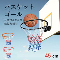 バスケット ゴール セット バスケットリング 鉄製 壁掛け 壁設置 公式試合サイズ 家庭用 屋内&屋外 内径4…