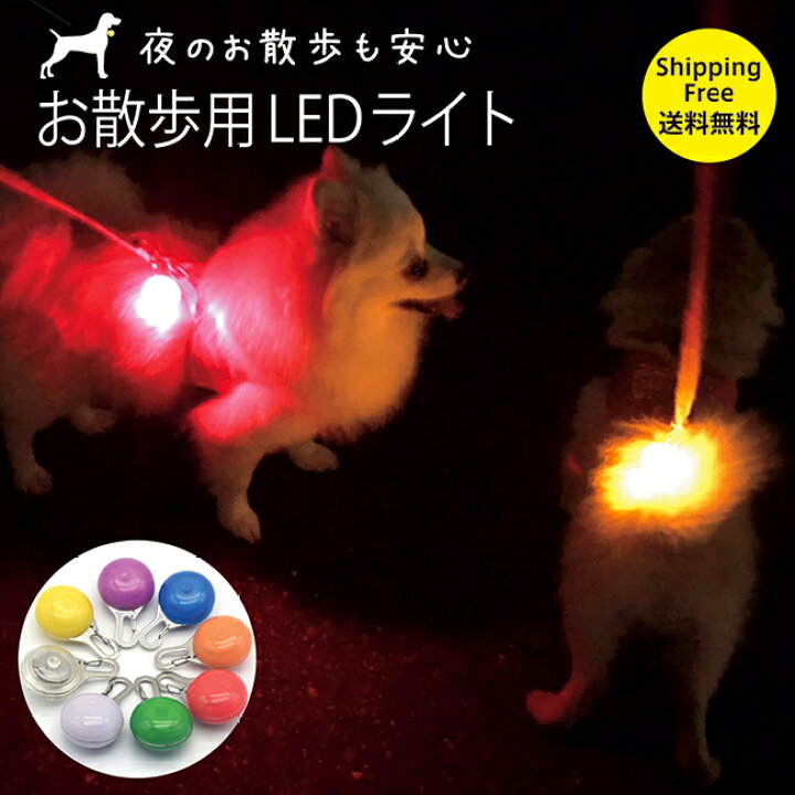 ペット用 セーフティライト お散歩ライト LED 犬 猫 グリーン