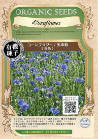 【有機種子】コーンフラワー/矢車菊（青色）グリーンフィールドプロジェクト