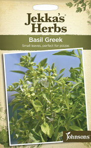�y��q�zJohnsons Seeds Jekka's Herbs Basil Greek �W�F�b�J�Y�E�n�[�u�X �o�W�� �O���[�N�W�����\���Y�V�[�h