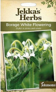 yqzJohnsons Seeds Jekka's Herbs Borage White Folwering WFbJYEn[uX {WEzCgEt[O W\YV[h