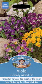 【種子】Mr.Fothergill's Seeds Viola Comedy Mixed F2 ヴィオラ コメディ・ミックス・F2 ミスター・フォザーギルズシード
