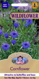 【種子】Mr.Fothergill's Seeds WILDFLOWER Cornflower ワイルドフラワー コーンフラワー ミスター・フォザーギルズシード