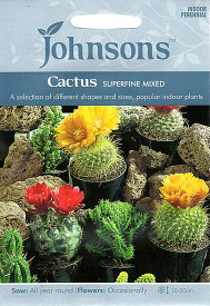 【種子】Johnsons Seeds Cactus Superfine Mixed カクタス スーパーファイン・ミックス ジョンソンズシード