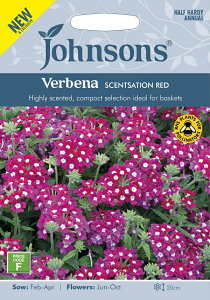 yqzJohnsons Seeds Verbena SCENTSATION RED o[xi ZZ[VEbh W\YV[h