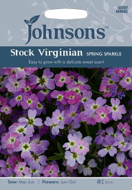 【種子】Johnsons Seeds Stock Virginian Spring Sparkle ストック・ヴァージニアン スプリング・スパークル ジョンソンズシード