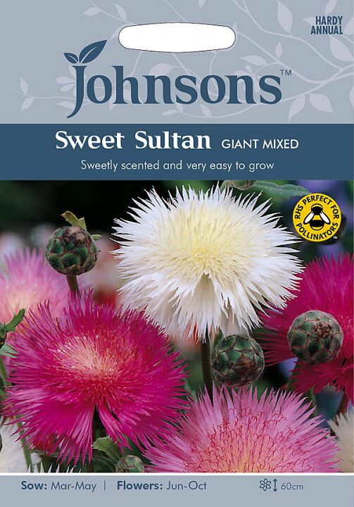 楽天市場】【輸入種子】Johnsons Seeds Sweet Sultan Giant Mixed スイート・サルタン ジャイアント・ミックス  ジョンソンズシード : Ivy