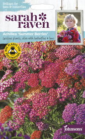 【種子】Johnsons Seeds Sarah Raven Brilliant for Bees & Butterflies Achillea Summer Berries Mixed サラ・レイブン・ビー＆バタフライ アキレア サマー・ベリーズ・ミックス ジョンソンズシード