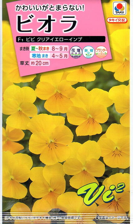 99円 誕生日プレゼント ビオラ 種子 ビビ クリアイエローインプ 0.2ml 育苗可能本数 99円 誕生日プレゼント ビオラ 種子 ビビ クリアイエローインプ 0.2ml 育苗可能本数