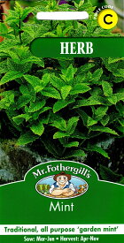 【輸入種子】Mr.Fothergill's Seeds HERB Mint ハーブ ミント ミスター・フォザーギルズシード