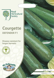 【種子】Mr.Fothergill's Seeds Royal Horticultural Society Courgette DEFENDER F1 RHS クルジェット ディフェンダー F1 ミスター・フォザーギルズシード