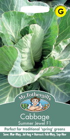 【種子】Mr.Fothergill's Seeds Cabbage Summer Jewel F1 キャベッジ サマージュエル・F1 ミスター・フォザーギルズシード