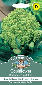 【種子】Mr.Fothergill's Seeds Cauliflower Romanesco Natalino カリフラワー・ロマネスコ・ナタリノ ミスター・フォザーギルズシード