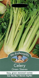 【種子】Mr.Fothergill's Seeds Celery Green sleeves セロリー グリーン・スリーブス ミスター・フォザーギルズシード