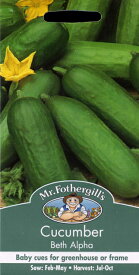 【種子】Mr.Fothergill's Seeds Cucumber Beth Alpha キューカンバー（きゅうり）ベス・アルファ ミスター・フォザーギルズシード