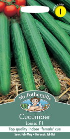 【種子】Mr.Fothergill's Seeds Cucumber Louisa F1 キューカンバー（きゅうり） ルイーザ・F1 ミスター・フォザーギルズシード