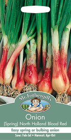 【種子】Mr.Fothergill's Seeds Onion (Spring) North Holland blood Red オニオン・スプリング ノース・ホーランド・ブラッド・レッド ミスター・フォザーギルズシード