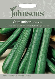 【種子】Johnsons Seeds Cucumber Louisa F1 キューカンバー ルイーザ・F1 ジョンソンズシード