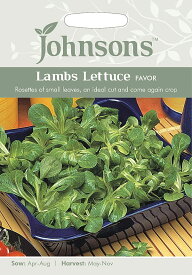 【種子】Johnsons Seeds Lambs Lettuce Favor ラムズ・レタス（コーンサラダ）フィーバー ジョンソンズシード