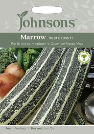 【種子】Johnsons Seeds Marrow Tiger Cross F1 マロー タイガー・クロス・F1 ジョンソンズシード