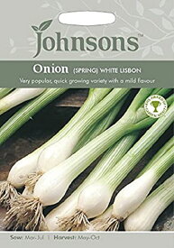 【種子】Johnsons Seeds Onion (Spring) White Lisbon オニオン（スプリング）ホワイト・リスボン ジョンソンズシード