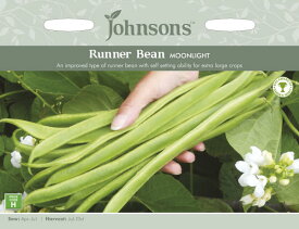 【種子】Johnsons Seeds Runner Bean MOONLIGHT ランナー・ビーン・ムーンライト ジョンソンズシード