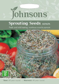 【輸入種子】Johnsons Seeds Sprouting Seeds ALFALFA スプラウティング・シード アルファルファ ジョンソンズシード