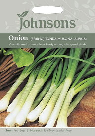【種子】Johnsons Seeds Onion (Spring) TONDA MUSONA (ALPINA) オニオン（スプリング）トンダ・ムソナ・アルピナ ジョンソンズシード