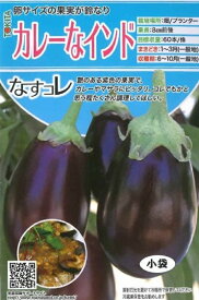 【種子】なすコレ カレーなインド トキタ種苗のタネ