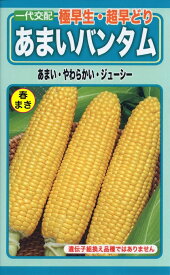 【種子】とうもろこし 極早生・超早どり あまいバンタム トーホクのタネ