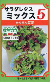 【種子】サラダレタス ミックス5 トーホクのタネ