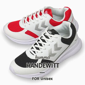 【74%OFF / セール / 値下げ】ヒュンメル hummel スニーカー レディース メンズ カジュアル シューズ 靴 ローカット HANDEWITT HM206731 9124 9134 黒 白 赤