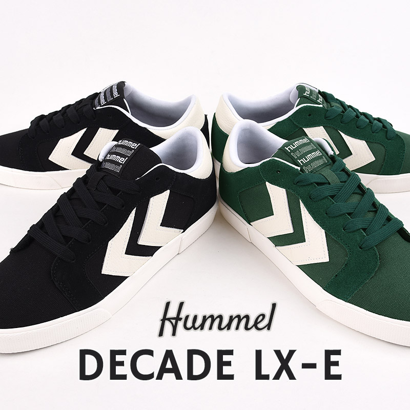ヒュンメル hummel スニーカー メンズ ローカット カジュアル シューズ ファッション 靴 DECADE LX-E HM216021 2001 6013 黒 緑